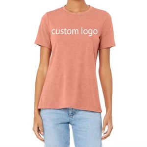 Camisetas de mujer de secado rápido de alta calidad 100% algodón en blanco camiseta de mujer transpirable de manga corta Camisetas De mujer personalizadas - Product Image 5