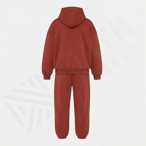 Conjunto Deportivo de Felpa de Algodón para Hombre al por Mayor OEM, Logotipo Personalizado, Estilo Holgado Informal, Pantalones Deportivos, Impresión Puff, Talla Grande para Invierno - Product Image 2