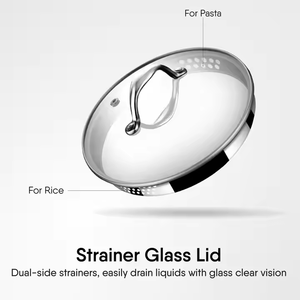 Couvercle de passoire de casserole en acier inoxydable STAHL de qualité supérieure robuste et durable pour les cuisinières à induction à gaz Capacité de 2,2 L - Product Image 5