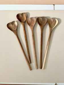 Ensemble de cuillères en bois faites à la main de qualité supérieure directement de l'Inde Acacia mangue teck bois miroir ustensile de cuisine polonais - Product Image 4