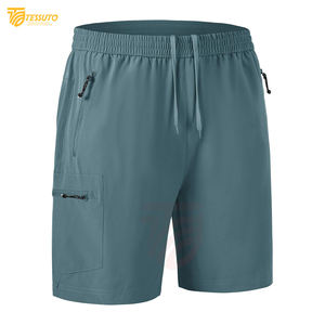 Pantalones cortos transpirables de alta calidad para hombre, pantalones cortos informales para gimnasio, nuevo diseño, pantalones cortos para correr, bolsillos en la cintura elástica - Product Image 1
