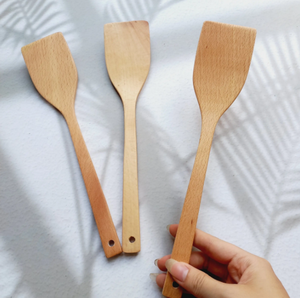 Spatules et outils de cuisine en bois naturels et biodégradables: ustensiles de cuisine écologiques, de haute qualité, fabriqués au Vietnam - Product Image 4