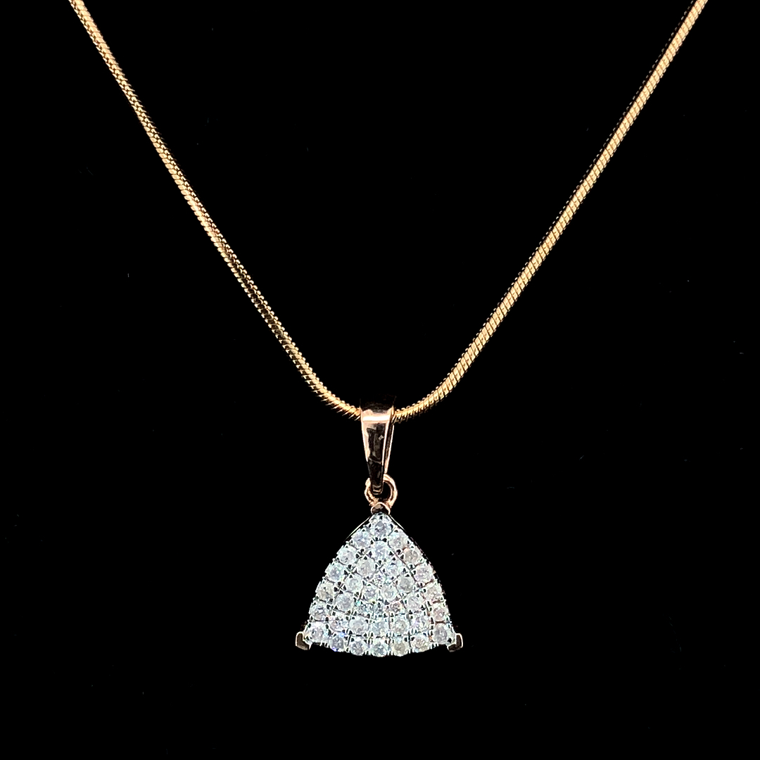 Triangle Pendent  Diamonds