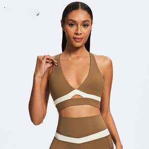 Soutien-gorge de sport réglable de haute qualité soutien moyen respirant tissu sans couture écologique avant femmes Fitness entraînement Yoga - Product Image 2