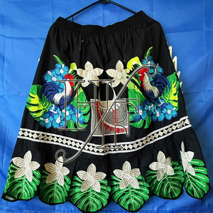 Últimas faldas bordadas polinesias de diseño Hawaiano personalizadas de alta calidad para mujer ropa de la isla del Pacífico falda Micronesia - Product Image 1