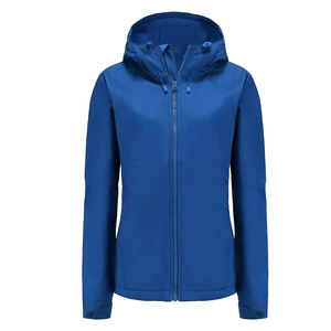 Veste Softshell d'hiver respirante confortable avec logo personnalisé pour femmes meilleur design matériau de rembourrage en coton doublure en nylon tissé-brut - Product Image 6