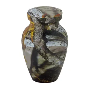 Fournisseurs en gros fabriqués par Han Urnes souvenirs minimalistes en métal Grande urne adulte pour cendres humaines avec sac de sécurité urnes de crémation