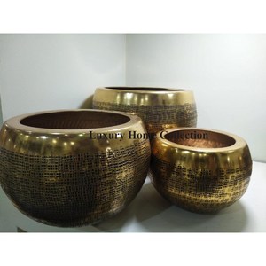 New Set of 3 Most Fancy Unique Designer <b>Large</b> Round Shape Flowers Display <b>Garden</b> Ware Decorative Accessories Supplies From India - Product Image 1