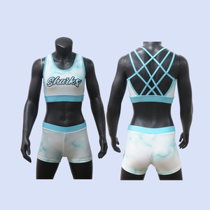 Ensemble de pom-pom girls personnalisé sans manches pour la performance et la pratique de l'équipe scolaire des jeunes - Product Image 4