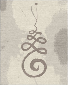 Alfombra de estilo persa de lana anudada a mano con acento, patrón abstracto, ecológica, para mascotas, juegos de alfombras, sala de estar, dormitorio, puerta - Product Image 1