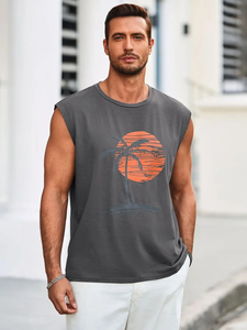 Camiseta sin Mangas Deportiva Casual para Hombre, Nueva Tendencia, Venta al por Mayor, Logotipo Personalizado, Camiseta sin Mangas para Hombre - Product Image 3