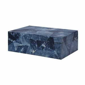 Caja de joyería con incrustaciones de resina rectangular ecológica hecha a mano, diseño de concha marina en remolino, diferentes colores para almacenamiento, uso de regalo - Product Image 3
