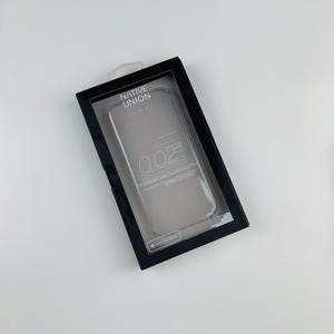 Cajas de papel de cajón deslizante negro personalizado de lujo con ventana transparente de gancho para embalaje de cajas de teléfono - Product Image 5