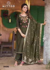 Nouvelle Collection : Fil de Viscose pour Tissage Manuel Kurti Maruti Fashion MF1568 – Vêtements Indiens et Pakistanais pour Mariage, Design Exquis, Exportation - Product Image 2