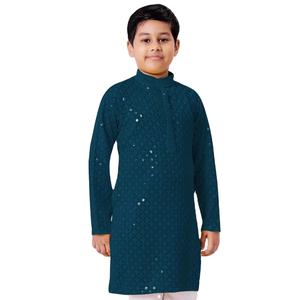Nouvelle collection de kurtis pour enfants en rayonne lourde avec broderie chikankari pour la vente en gros - Product Image 2