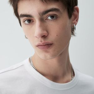 T-shirt pour homme en coton 100% de haute qualité, col rond, surdimensionné, tricoté, polyester/coton, logo OEM personnalisé imprimé - Product Image 5