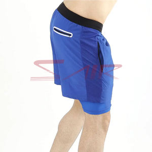 Men's Mid Gym Shorts High Quality Quick Dry Compression Solid <b>Pattern</b> <b>Tight</b> Fit Elastic Closure Eco-Friendly Canvas Plain Dyed - Product Image 5