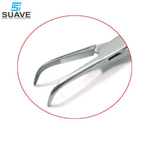 Pinces chirurgicales courbées 7,5 mm en acier inoxydable de haute qualité, manuelles et réutilisables - SUAVE SURGICAL INSTRUMENTS - Product Image 5
