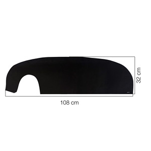 แผ่นปิดคอนโซลหน้ารถยนต์ Fiat 500 แบบติดกาว - Product Image 3