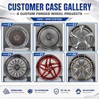 Rines Forjados de Dos Piezas de Lujo ZhiGu, Rines de Aleación de Aluminio con Diseño en V Personalizados, Rines Forjados Ligeros T6061-T6 para Autos de Alta Gama