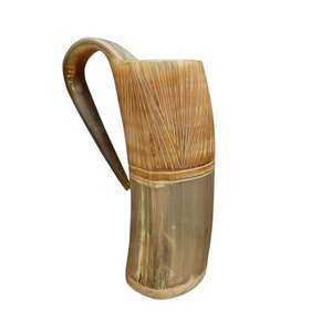 Estilo religioso vikingo cuerno para beber soporte de calidad taza segura para alimentos sin fugas taza de cerveza nórdica sublimación clásica DIY en blanco - Product Image 2