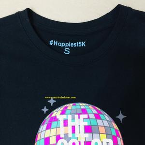 Camisetas de algodón unisex con etiqueta privada, 160 Gsm, color negro, Parte delantera trasera, dos mangas, goma personalizada, serigrafiada, Campaña de talla grande - Product Image 2