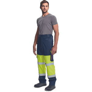 Pantalon de sécurité haute visibilité, pantalon de travail en polyester haute visibilité avec protection contre la pluie, pantalon de travail cargo avec expédition et livraison - Product Image 4