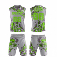 Uniforme de Fútbol Americano a la Bandera 7v7 Personalizado, Conjunto de Camiseta y Pantalones Cortos, Ropa Deportiva para Equipos, Tallas Grandes para Adultos, Secado Rápido, Proveedor OEM