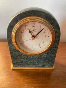 The CRAFT EXIM Luxury Natural Marble Quartz <b>Art</b> <b>Deco</b> Desk <b>Clock</b> Premium Handcrafted Decor for Home Office - Product Image 5