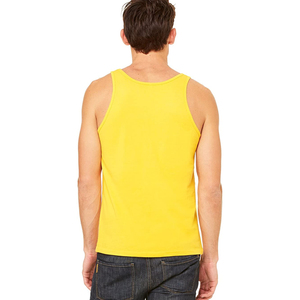Unisex 100% <b>Combed</b> and Ring-Spun Cotton Jersey Tank Top Breathable 3D Pattern Embroidered Decoration - Product Image 5