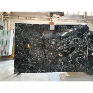 Petrol Green Marble Tile Slab Using For The Flooring Natural Stone Marble High Quality Special Color made in Turkey 2024