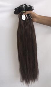 La mejor calidad 100% Temple Virgin Cutícula alineada 24 ''#2 Extensiones de cabello Remy de color recto Proveedor indio Ventas al por mayor - Product Image 5