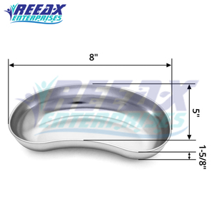 Reeax ถาดรองไตทำจากสแตนเลส2คู่เครื่องมือผ่าตัดเครื่องมือกลวง - Product Image 3