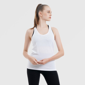 Meilleure vente de débardeur d'entraînement de marque personnalisée pour femmes coupe décontractée respirant évacuant la sueur débardeur de sport de gymnastique - Product Image 2