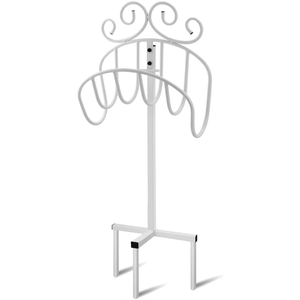 Meilleure vente fabricant de support de tuyau d'arrosage personnalisé de haute qualité support de tuyau d'arrosage en métal détachable de couleur blanche - Product Image 1