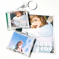 Meilleures ventes, faible MOQ, impression personnalisée de puce, couverture d'album de chanteur, mini CD, étiquette NFC, porte-clés, blocage RFID, matériau ABS, porte-clés NFC