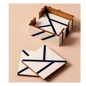 Posavasos de sublimación con logotipo personalizado Posavasos de resina y madera Posavasos antideslizantes en fábrica directa - Product Image 4