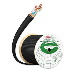 Kico Outdoor <span class=keywords><strong>CAT</strong></span> <span class=keywords><strong>6</strong></span> SFTP <span class=keywords><strong>Cable</strong></span> LAN 305m 0,55mm CCA 23awg <span class=keywords><strong>S</strong></span>/<span class=keywords><strong>FTP</strong></span> Chaqueta de PVC impermeable Cables de comunicación <span class=keywords><strong>Ethernet</strong></span> para redes - Product Image 4