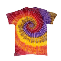 T-shirt pour homme en coton 100% personnalisé, tie-dye, col rond, manches courtes, séchage rapide, respirant