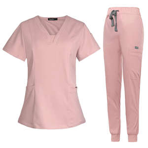 Arve Sports 2025 antiarrugas lavable suave tela enfermera uniforme Hospital uniforme médico uniforme mujeres Jogger Scrubs conjuntos - Product Image 3