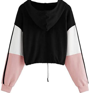 Sudadera Corta de Invierno para Mujer, Moderna, con Logotipo Frontal Bordado en 3D, Forro Polar, 100% Algodón, Tallas y Colores Personalizables - Product Image 2