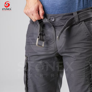 Custom Fabric Men's Summer Athleisure Cargo Shorts Pattern with Pockets Plus Size Men's Cargo Shorts - Product Image 5