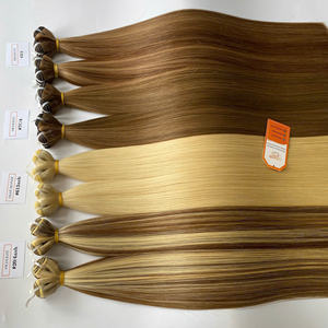 Extensión de cabello de trama de máquina Remy de grado 12A 100%, extremo grueso, doble dibujado, trama de cabello humano vietnamita de alta calidad - Product Image 1