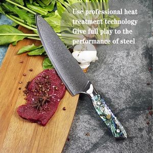 Venta al por mayor personalizado de calidad superior OEM ODM servicio PRESTIGE BLADES profesional japonés Damasco acero cuchillo de cocina - Product Image 4