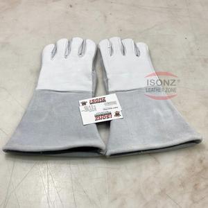 Guantes de Soldadura ISONZ de 14 Pulgadas, de Cuero Vacuno, Protección para Manos, Resistentes al Calor y a Impactos, Sin Silicona, Venta al Por Mayor - Product Image 6