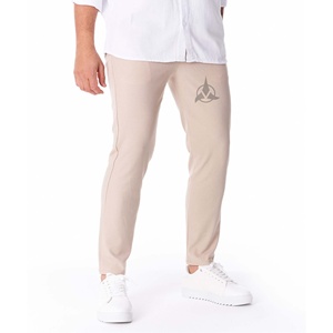 กางเกงลำลองชายเอวยางยืดกางเกงฟอกสีกางเกงลำลองออกแบบโลโก้ได้ตามต้องการ - Product Image 1