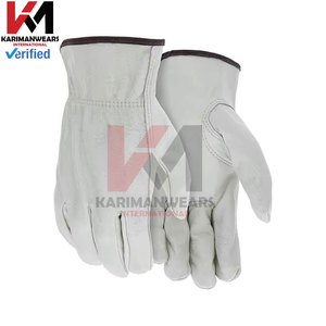 Gants de travail en cuir de vache de qualité supérieure, résistants, pour le soudage, la chasse, la conduite, la ferme, le jardin, la sécurité, protection durable, conduite de camion - Product Image 3