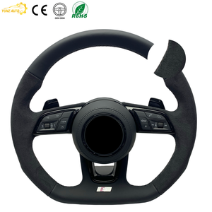 <span class=keywords><strong>Volant</strong></span> personnalisé en fibre de carbone pour <span class=keywords><strong>Audi</strong></span> <span class=keywords><strong>A3</strong></span> A4 S4 A5 S5 B8 B8.5 (2009-2016) |   Cuir Nappa à fond plat, version améliorée, ajustement OEM+ - Product Image 1