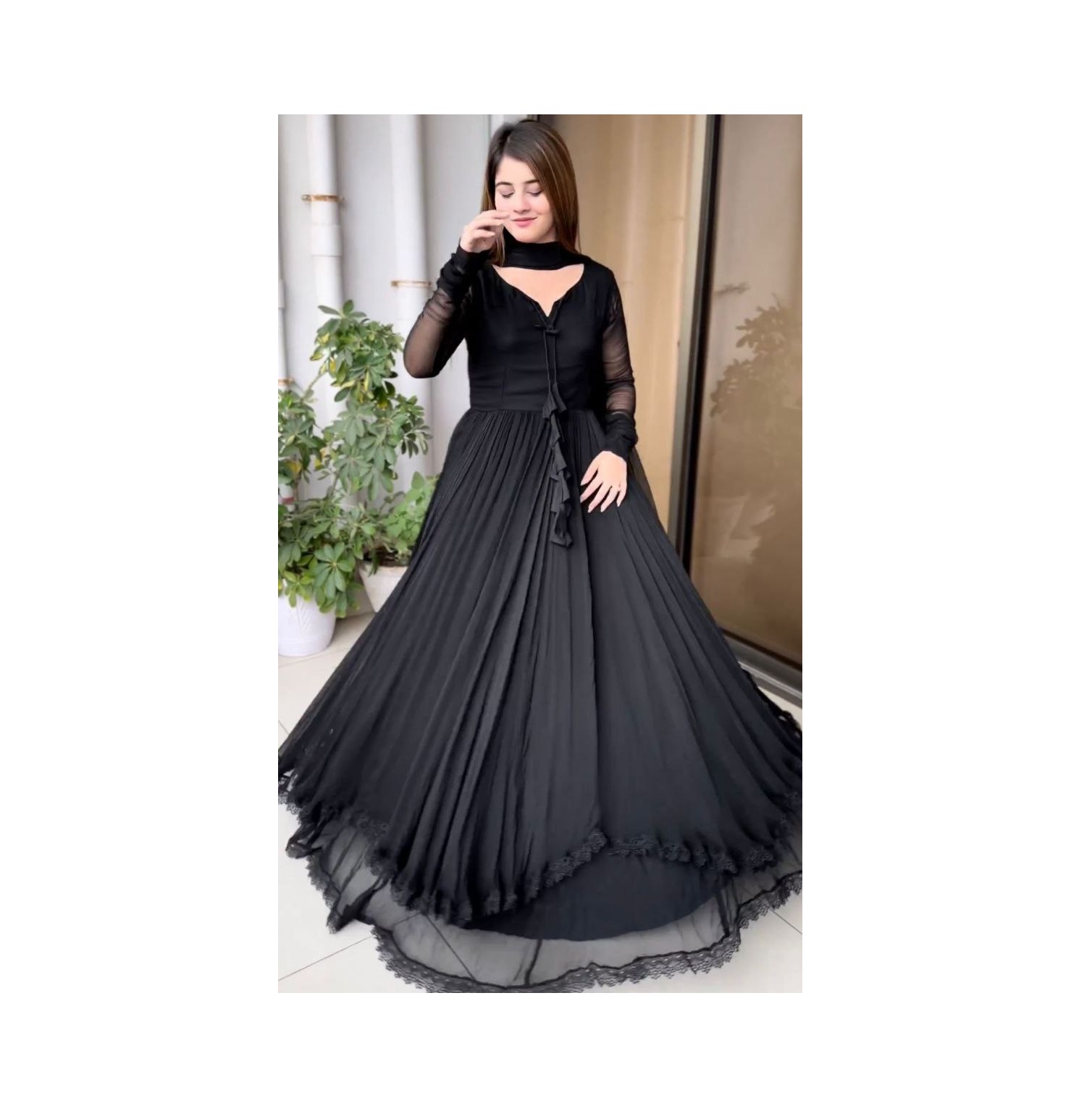 Giá bán số lượng lớn Womens dài Gown Maxi Dress với dupatta từ Ấn Độ xuất khẩu và nhà sản xuất để bán