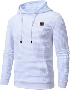 Pull-over décontracté pour homme 340 GSM, jersey matelassé, séchage rapide, doublé, col à capuche, hiver, uni, tissé, logo personnalisé, 100% polyester - Product Image 2